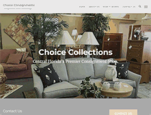 Tablet Screenshot of choicecollectionsconsignment.com